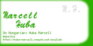 marcell huba business card